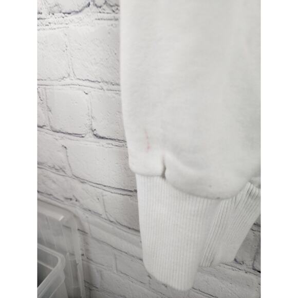 Superdry Vintage Sweatshirt Sz S Mens White Green Long Sleeve Pullover Crew Neck - Picture 7 of 7